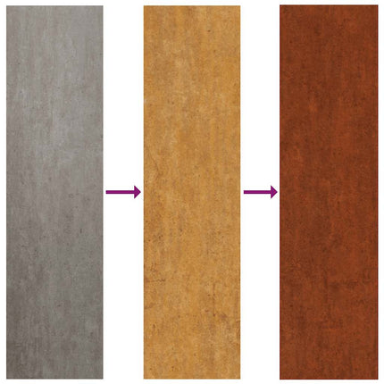 Väggdekoration 105x55 cm rosttrögt stål bladdesign