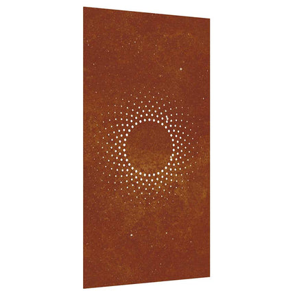 Väggdekoration 105x55 cm rosttrögt stål soldesign
