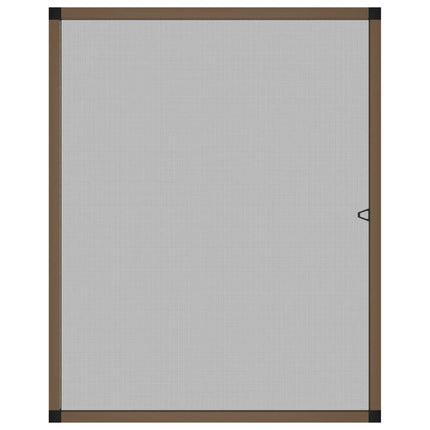 Insektsnät för fönster brun 80x100 cm