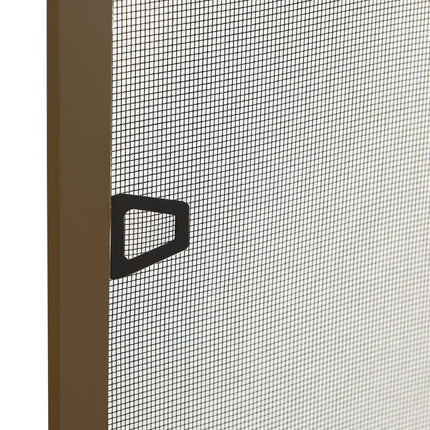 Insektsnät för fönster brun 90x120 cm