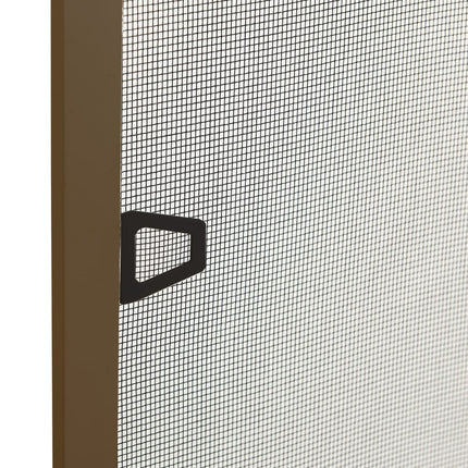 Insektsnät för fönster brun 100x120 cm