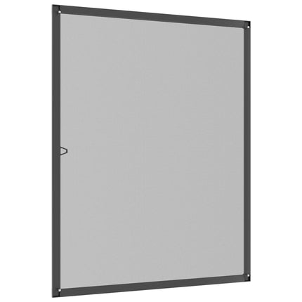 Insektsnät för fönster antracit 80x100 cm