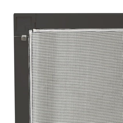 Insektsnät för fönster antracit 80x120 cm