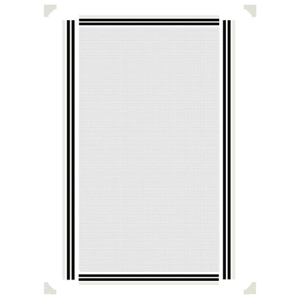 Magnetiskt insektsnät för fönster vit 80x140 cm
