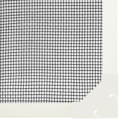 Magnetiskt insektsnät för fönster vit 80x120 cm