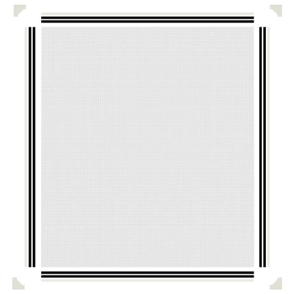 Magnetiskt insektsnät för fönster vit 130x150 cm