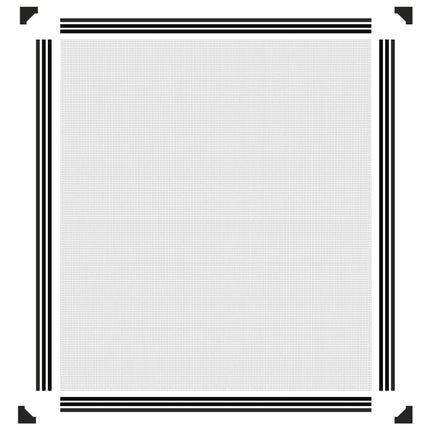 Magnetiskt insektsnät för fönster antracit 130x150 cm