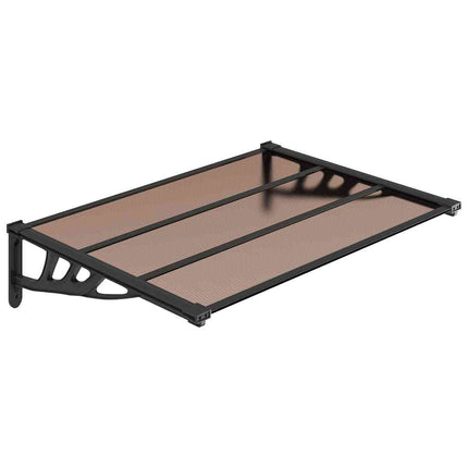 Entrétak svart 122x90 cm polykarbonat