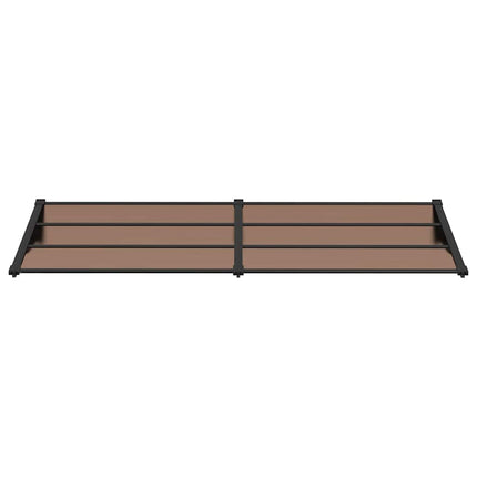 Entrétak svart 239x90 cm polykarbonat
