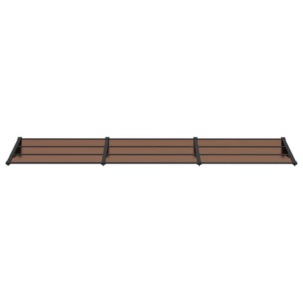 Entrétak svart 358,5x90 cm polykarbonat