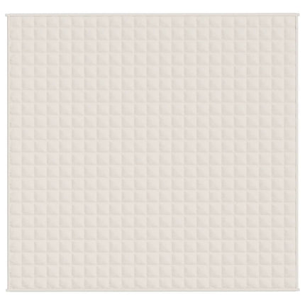 Tyngdtäcke gräddvit 220x240 cm 15 kg tyg