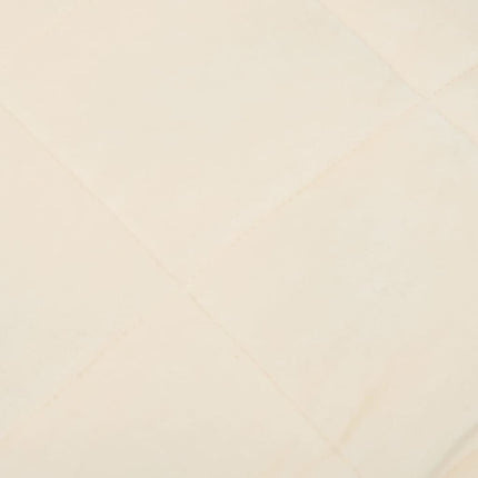 Tyngdtäcke gräddvit 200x220 cm 13 kg tyg