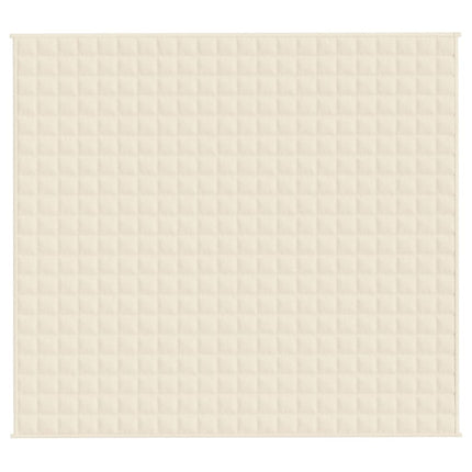 Tyngdtäcke gräddvit 200x230 cm 13 kg tyg