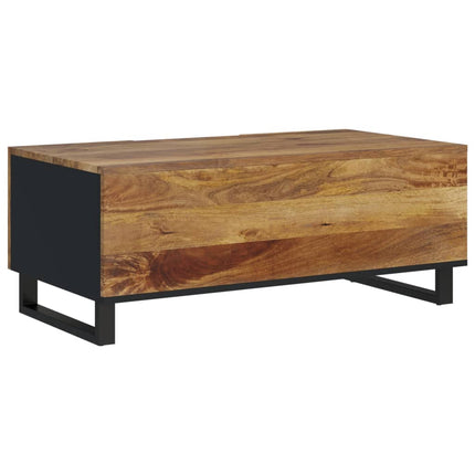 Soffbord 100x54x40 cm massivt mangoträ och konstruerat trä