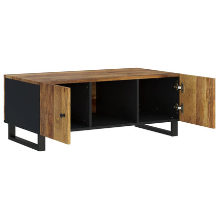 Soffbord 100x54x40 cm massivt mangoträ och konstruerat trä