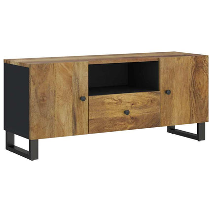 TV-skåp 105x33,5x46 cm massivt mangoträ och konstruerat trä