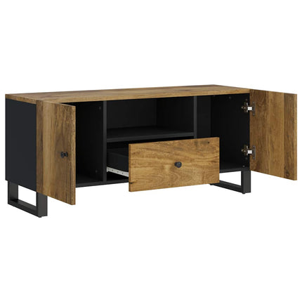 TV-skåp 105x33,5x46 cm massivt mangoträ och konstruerat trä