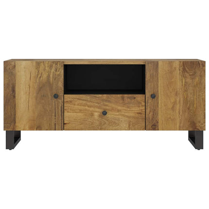 TV-skåp 105x33,5x46 cm massivt mangoträ och konstruerat trä