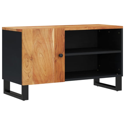 TV-skåp 80x33x46 cm massivt akacia och konstruerat trä