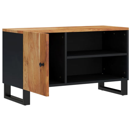 TV-skåp 80x33x46 cm massivt akacia och konstruerat trä