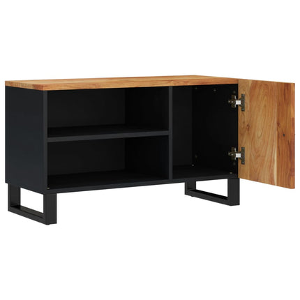 TV-skåp 80x33x46 cm massivt akacia och konstruerat trä