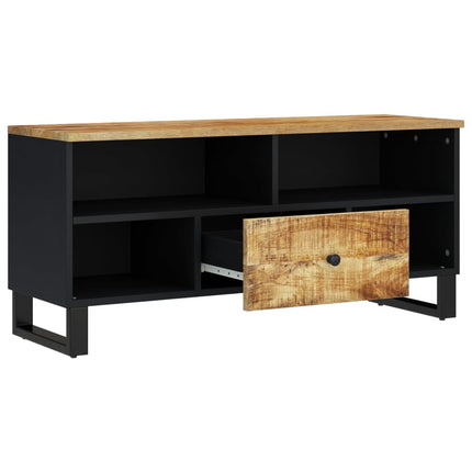 TV-skåp 100x33x46 cm massivt mangoträ och konstruerat trä