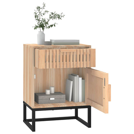 Sängbord 2 st 40x30x55,5 cm konstruerat trä&järn