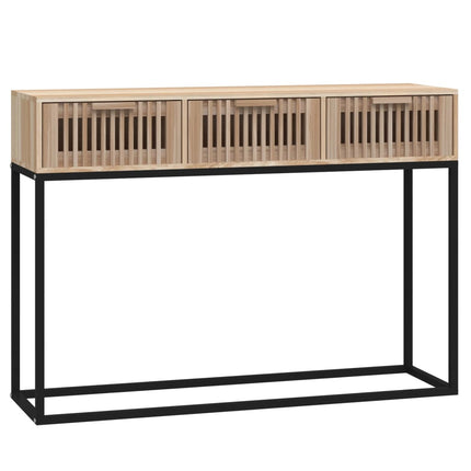 Konsolbord 105x30x75 cm konstruerat trä och järn