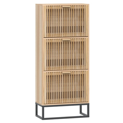 Skoskåp 52x25x120 cm konstruerat trä