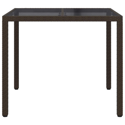 Trädgårdsbord Brun 90 x 90 x 75 cm konstrotting