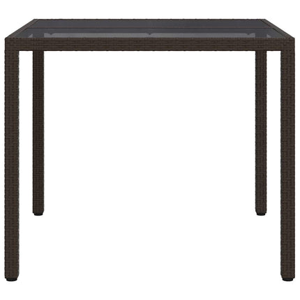 Trädgårdsbord Brun 90 x 90 x 75 cm konstrotting