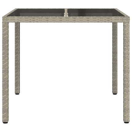 Trädgårdsbord Grå 90 x 90 x 75 cm konstrotting