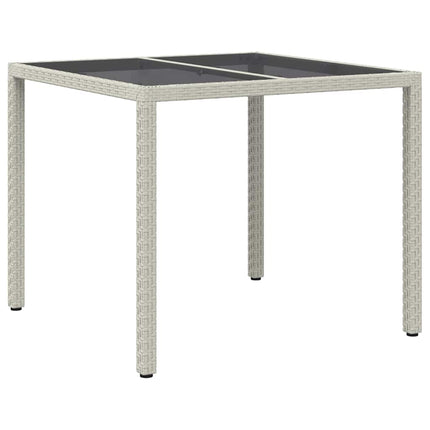 Trädgårdsbord Vit 90 x 90 x 75 cm konstrotting