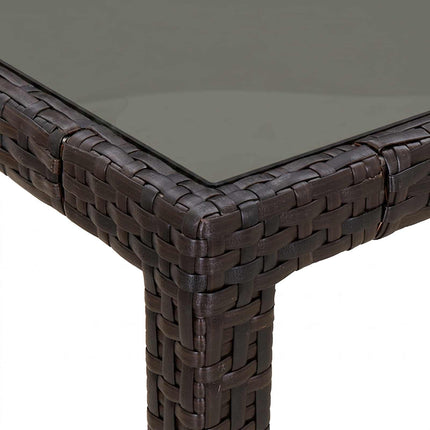 Trädgårdsbord Brun 150 x 90 x 75 cm konstrotting