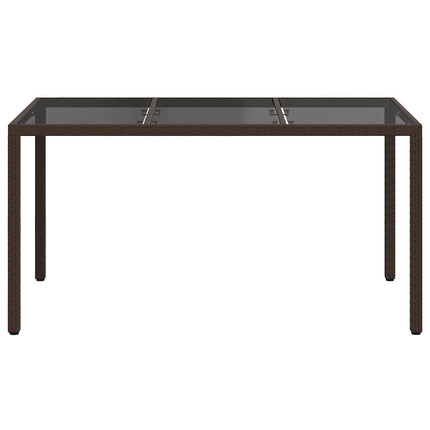 Trädgårdsbord Brun 150 x 90 x 75 cm konstrotting