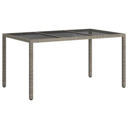 Trädgårdsbord Grå 150 x 90 x 75 cm konstrotting