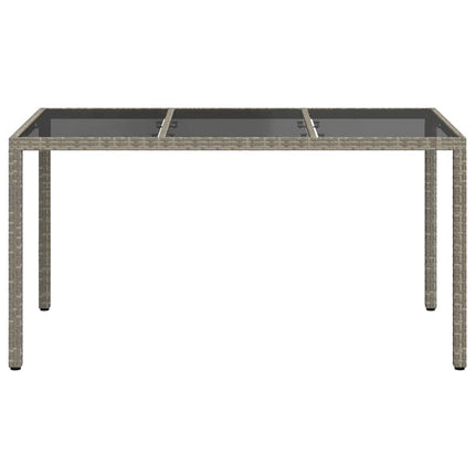 Trädgårdsbord Grå 150 x 90 x 75 cm konstrotting