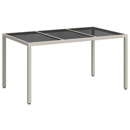 Trädgårdsbord Vit 150 x 90 x 75 cm konstrotting