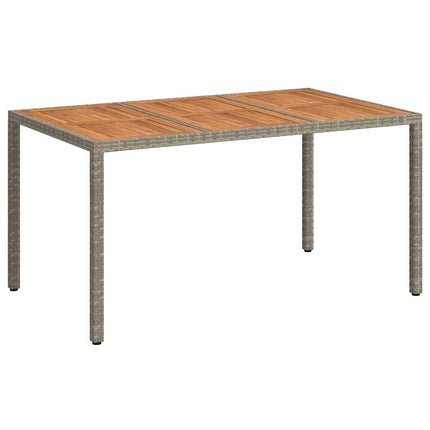 Trädgårdsbord Grå 150 x 90 x 75 cm konstrotting
