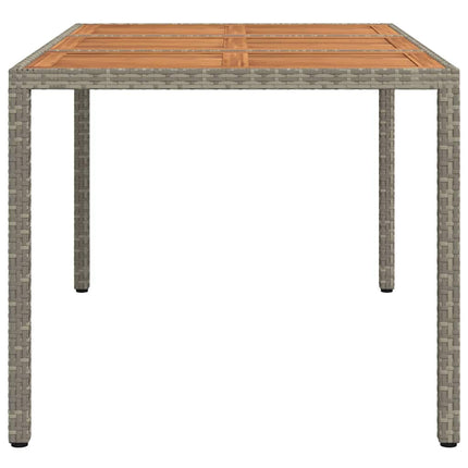 Trädgårdsbord Grå 150 x 90 x 75 cm konstrotting