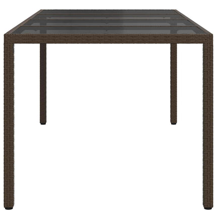 Trädgårdsbord Brun 190 x 90 x 75 cm konstrotting