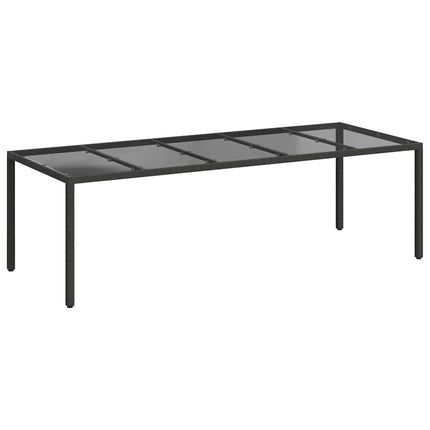 Trädgårdsbord Ren Svart 250 x 100 x 75 cm konstrotting
