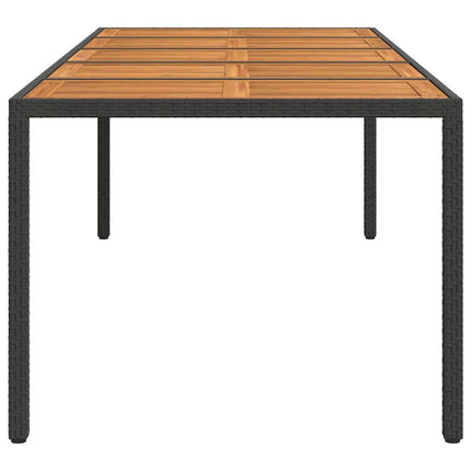 Trädgårdsbord Svart konstrotting
