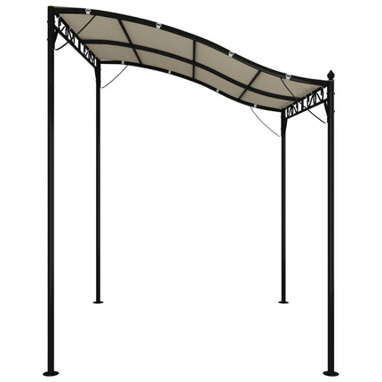 Paviljong gräddvit 2x2,3 m 180 g/m² tyg och stål