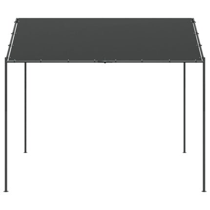 Paviljong antracit 3x3 m stål och tyg
