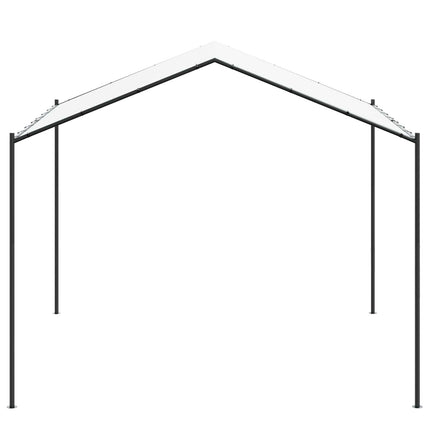 Paviljong 4 x 4 x 2,6 m Vit Stål och Polyester 180 gsm