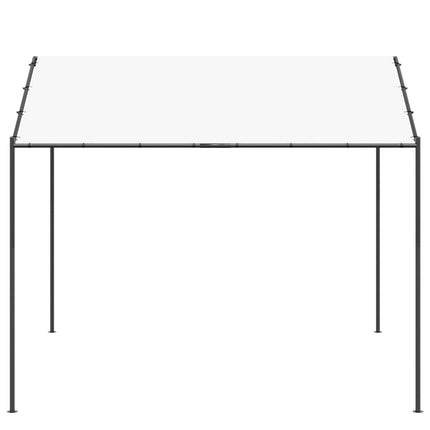 Paviljong 4 x 4 x 2,6 m Vit Stål och Polyester 180 gsm