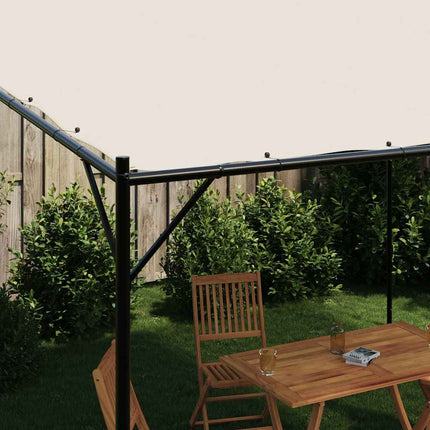 Paviljong vit 4x4 m 180 g/m² tyg och stål