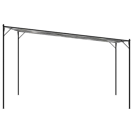 Paviljong vit 4x4 m 180 g/m² tyg och stål