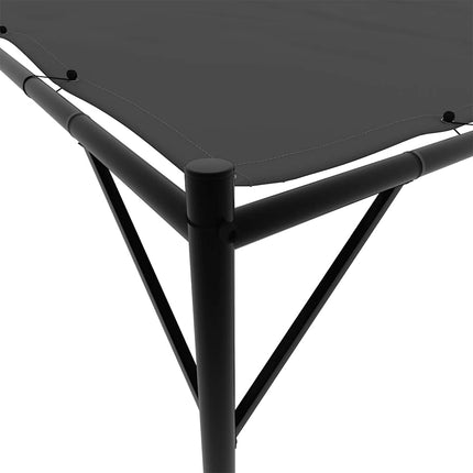 Paviljong antracit 4x4 m 180 g/m² tyg och stål